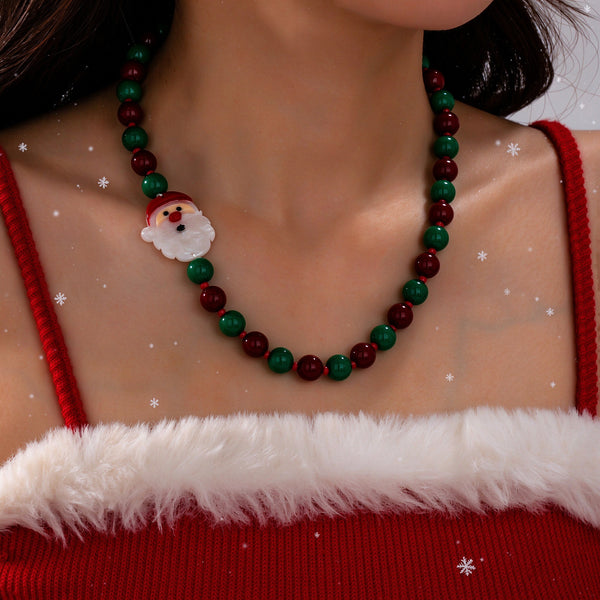 Festive Holiday Charm Beaded Necklace | 80N93880