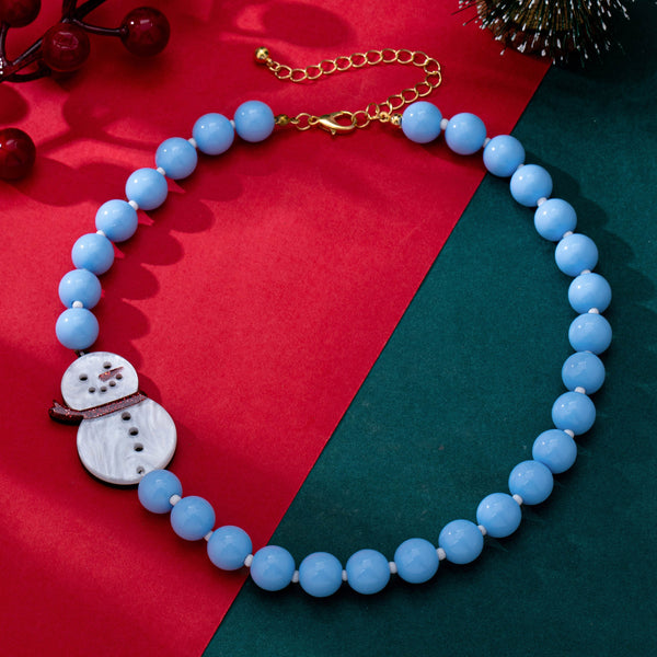 Festive Holiday Charm Beaded Necklace | 80N93880