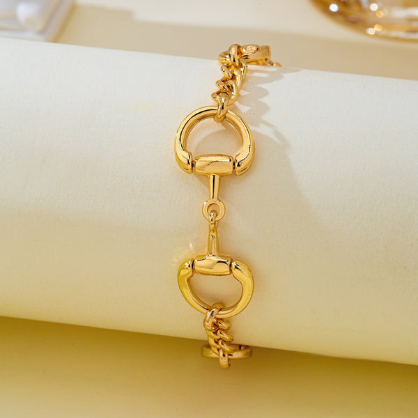 Mixed Chain Horsebit Link Bracelet | 80B1962
