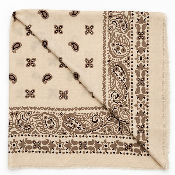Paisley Print Oversized Square Scarf | 40SC749