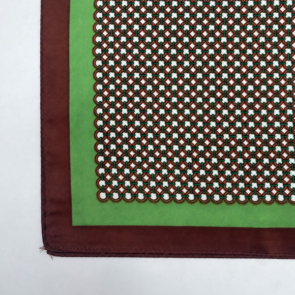Interlocking Circle Geometric Print Square Scarf | 40SC736