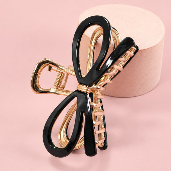 LARGE CUTE BOW RIBBON HAIR CLAW CLIPS | 40H881