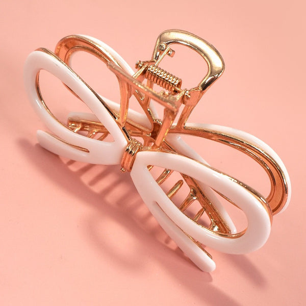 LARGE CUTE BOW RIBBON HAIR CLAW CLIPS | 40H881