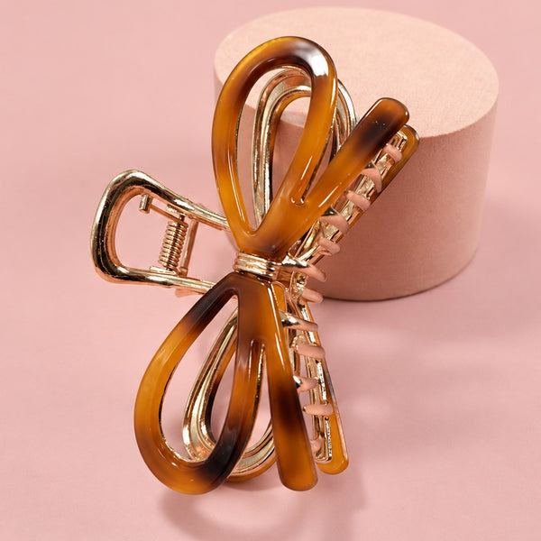 LARGE CUTE BOW RIBBON HAIR CLAW CLIPS | 40H881