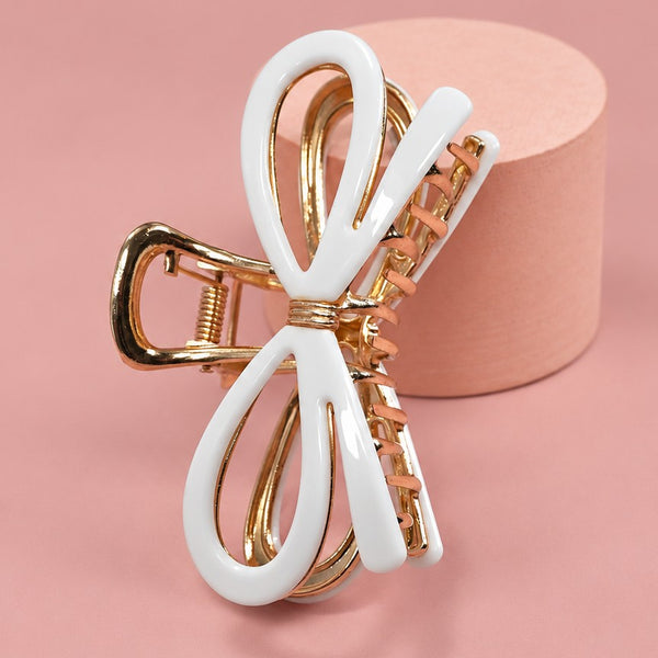 LARGE CUTE BOW RIBBON HAIR CLAW CLIPS | 40H881