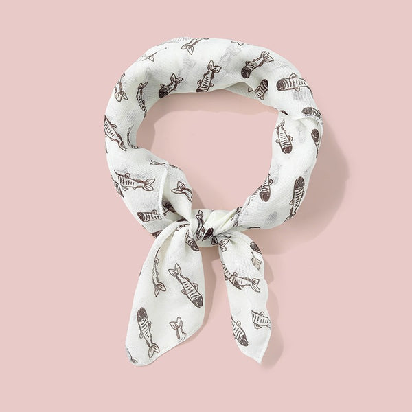Assorted Print Thin Square Scarf | 40SC740