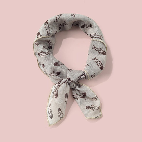 Assorted Print Thin Square Scarf | 40SC740