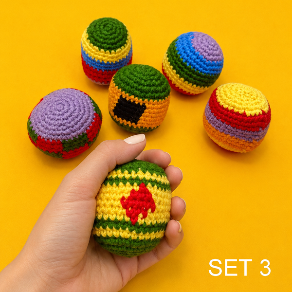 Hacky Sacks - Assorted Colors 6-Pc Set | 40CHN2063-Pack 6