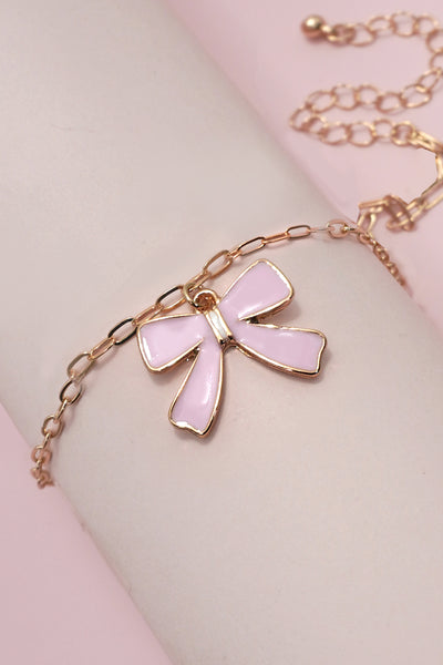 CLASSIC CHARMING PINK BOW BRACELET | 31B50529
