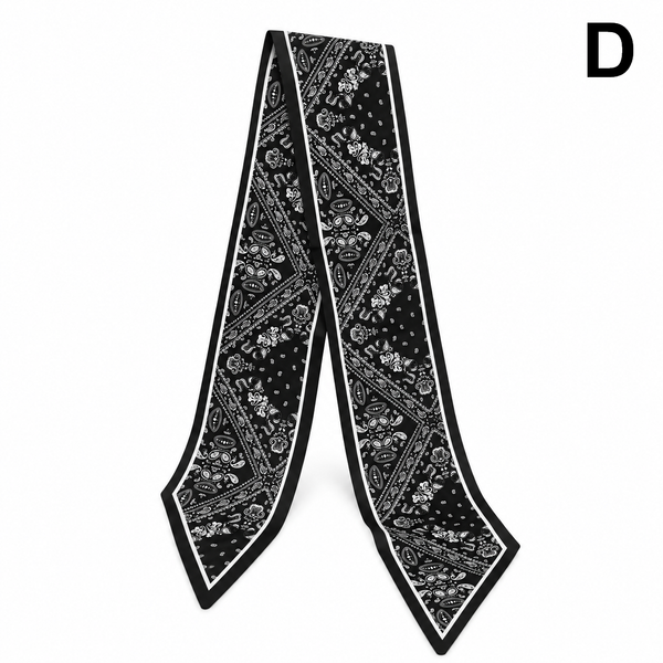 Elegant Printed Skinny Scarf Twilly & Belt Tie | 40SC742