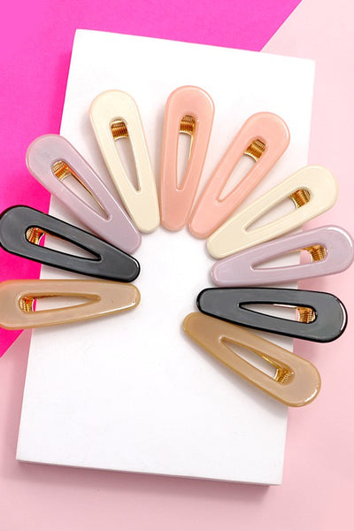 CELLULOSE HAIR PIN CLIPS SET | 40H113
