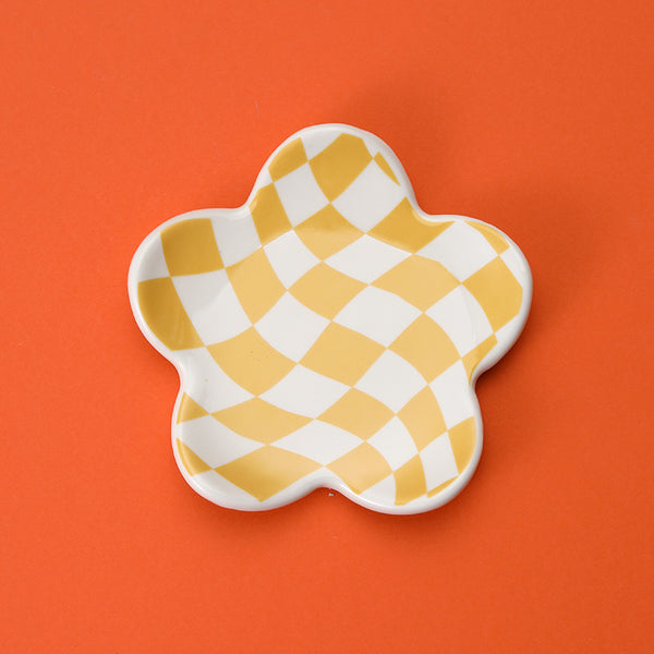 Ceramic Flower-Shaped Trinket Dish | 40CP107
