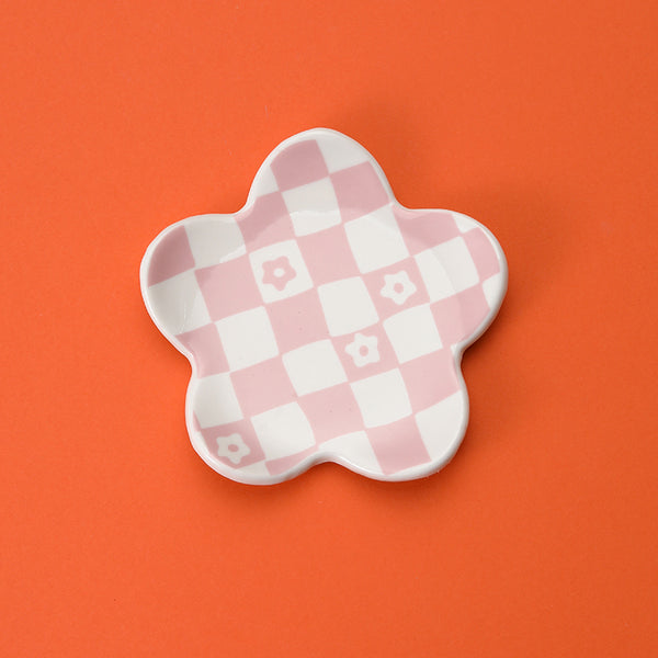 Ceramic Flower-Shaped Trinket Dish | 40CP107