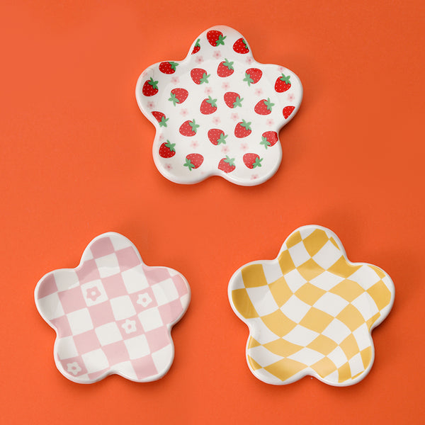 Ceramic Flower-Shaped Trinket Dish | 40CP107