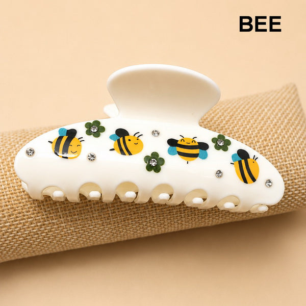 CHERRY BUTTERFLY FLORAL BEE HAIR CLAW CLIP | 40H1129