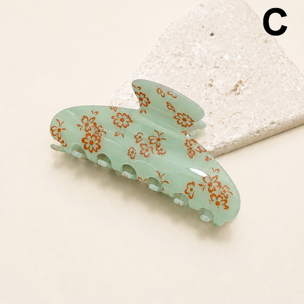 FLORAL FLOWER HAIR CLAW CLIP | 40H1140