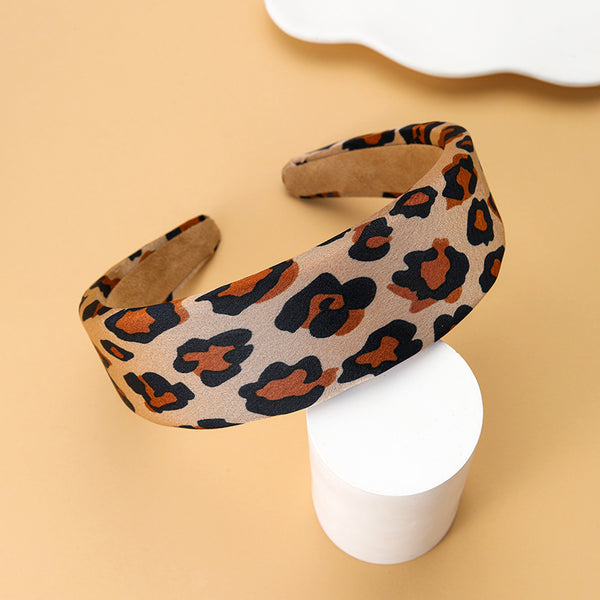 Animal Print Wide Padded Headband | 40HB214