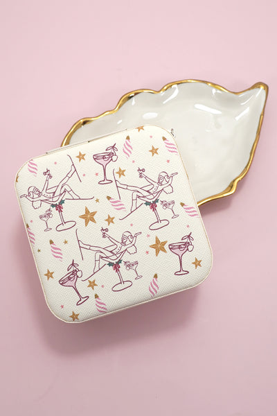 DESIGNED JEWELRY ORGANIZER TRAVEL BOX CASE | 40P566