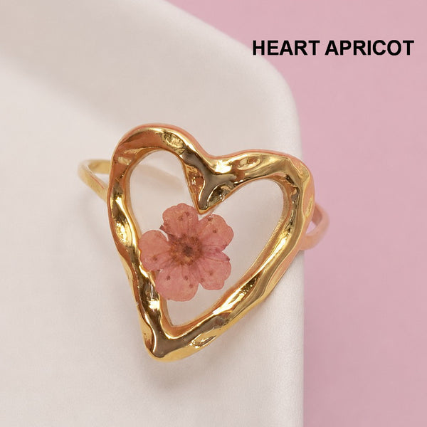 18K STAINLESS STEEL TARNISH FREE FLORAL RINGS | 40R104