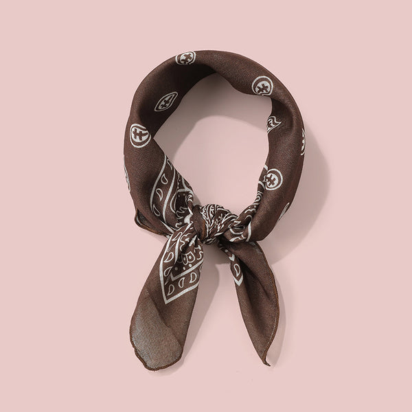 Vintage-Inspired Printed Bandana & Neck Scarf | 40SC735