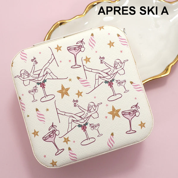 DESIGNED JEWELRY ORGANIZER TRAVEL BOX CASE | 40P566-CHRISTMA