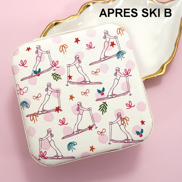 DESIGNED JEWELRY ORGANIZER TRAVEL BOX CASE | 40P566-CHRISTMA