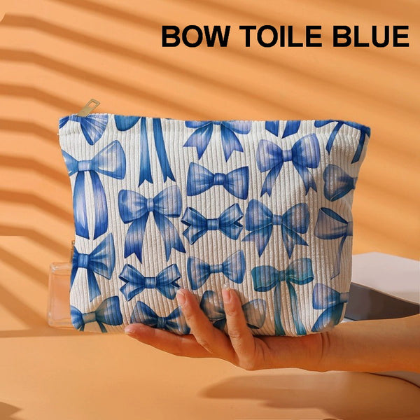 TRAVEL BOW CHERRY COSMETIC MAKEUP POUCH BAG | 40P553