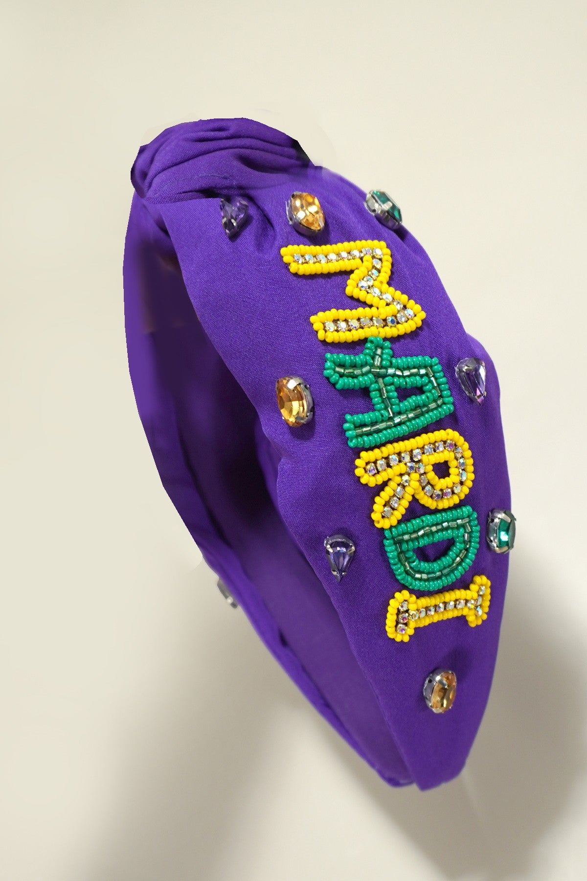 MARDI GRAS MARDI QUEEN WORD HEADBAND | 91HB5376