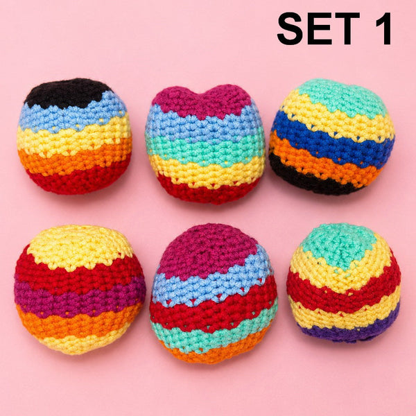 Hacky Sacks - Assorted Colors 6-Pc Set | 40CHN2063-Pack 6
