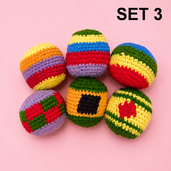 Hacky Sacks - Assorted Colors 6-Pc Set | 40CHN2063-Pack 6
