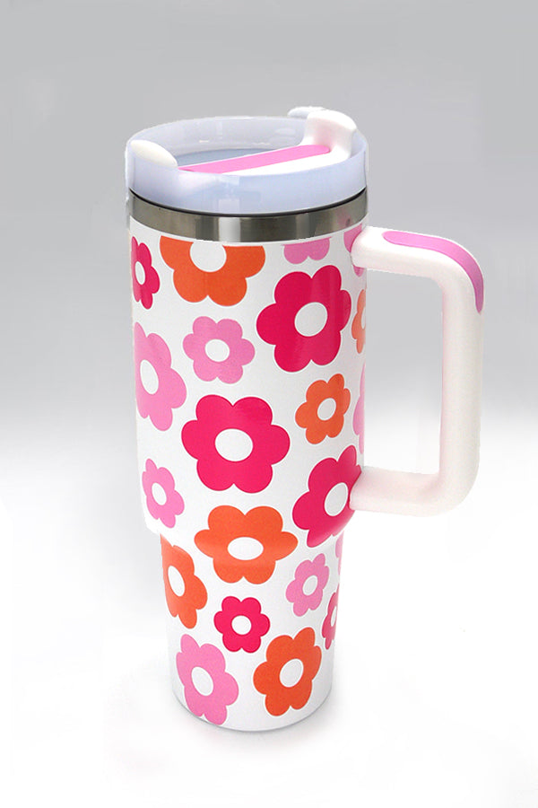 40oz STAINLESS STEEL TUMBLER HEART & DAISY | TB40OZ