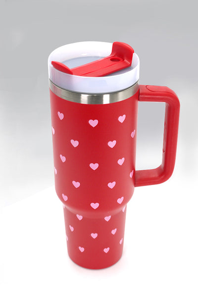 40oz STAINLESS STEEL TUMBLER HEART & DAISY | TB40OZ