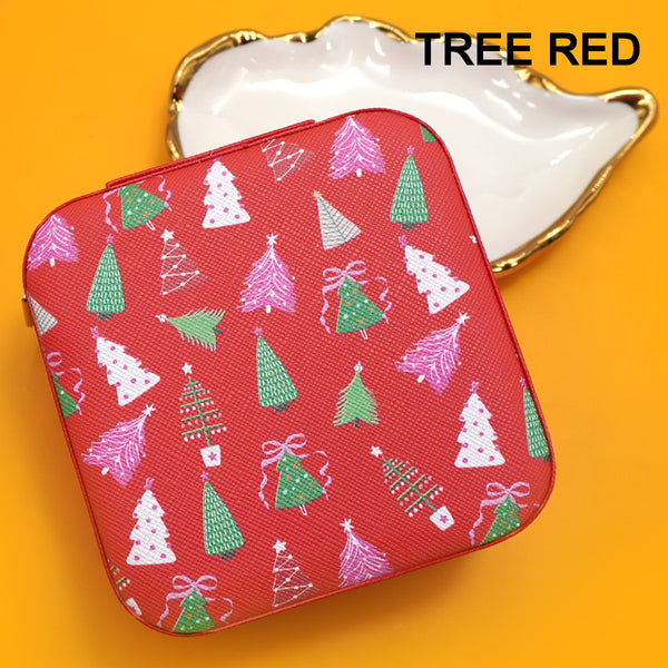 DESIGNED JEWELRY ORGANIZER TRAVEL BOX CASE | 40P566-CHRISTMA