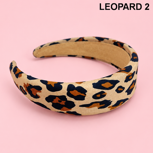 Animal Print Wide Padded Headband | 40HB214