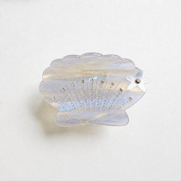 Seashell Rhinestone Acetate Hair Claw Clip | 40H1135