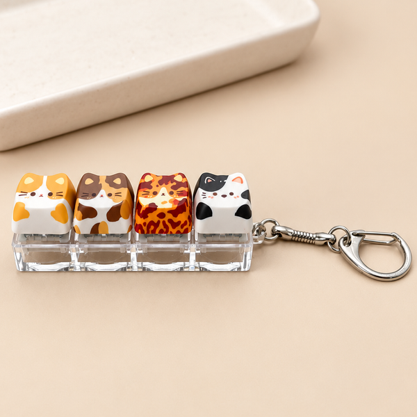 Printed Keyboard Fidget Stress Relief Keychain | 40KC205