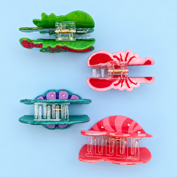 Coastal Sea Life Hair Claw Clips | 40H1173