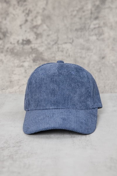 PLAIN CORDUROY BASEBALL CAP | 40CP016