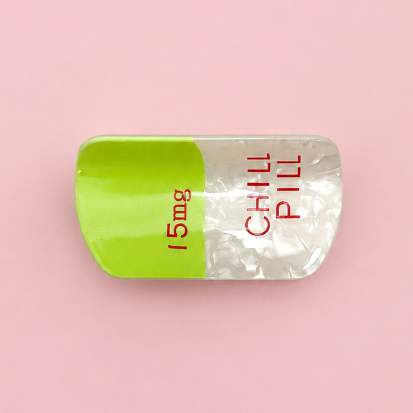 "CHILL PILL" Acetate Hair Claw Clip | 40H1185