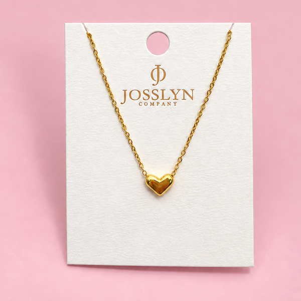 18K STAINLESS STEEL TARNISH FREE HEART NECKLACE | 40NK9407