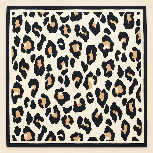 LARGE LEOPARD ANIMAL PRINT BANDANA SCARF | 40SC689