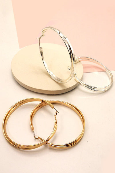 Criss Cross Hoop Earring | 31E11885