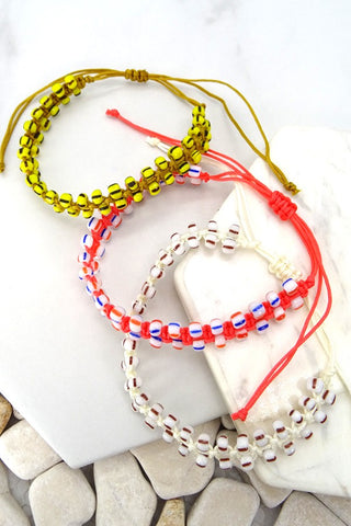 BEADED ADJUSTABLE BRACELET |31B21023