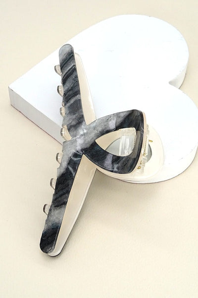 LARGE MARBLE CLAW HAIR CLIP | 40H010