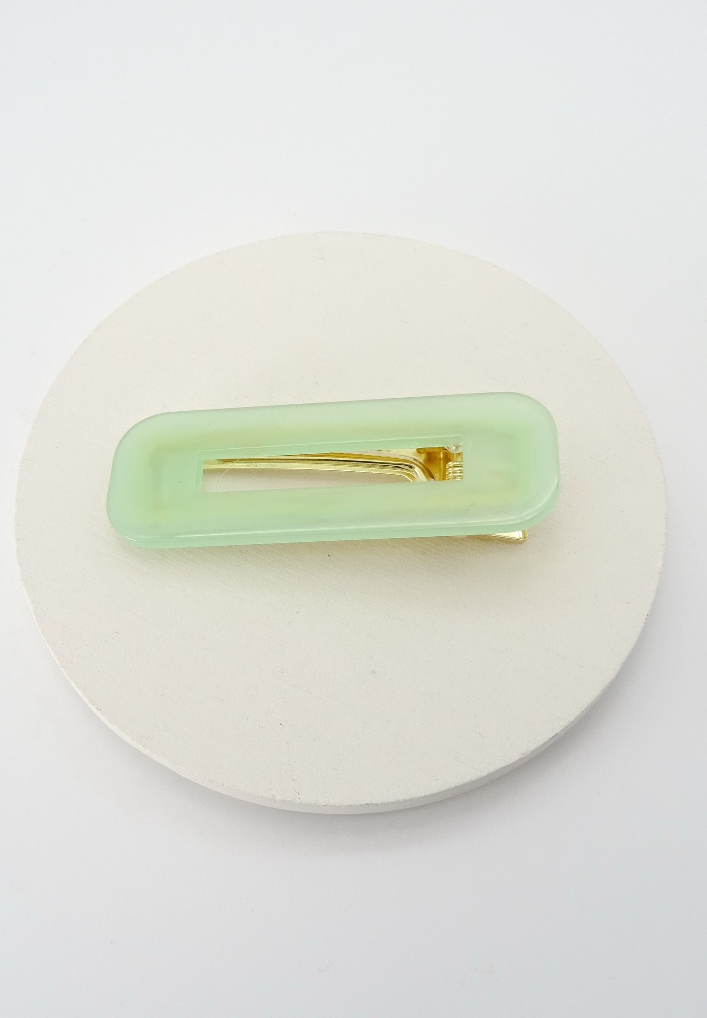 RECTANGLE LUCITE ACRYLIC HAIR CLIPS | 40H005