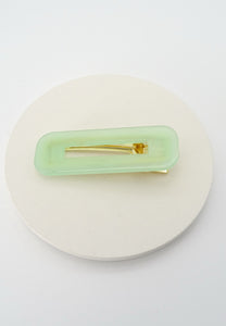 RECTANGLE LUCITE ACRYLIC HAIR CLIPS | 40H005