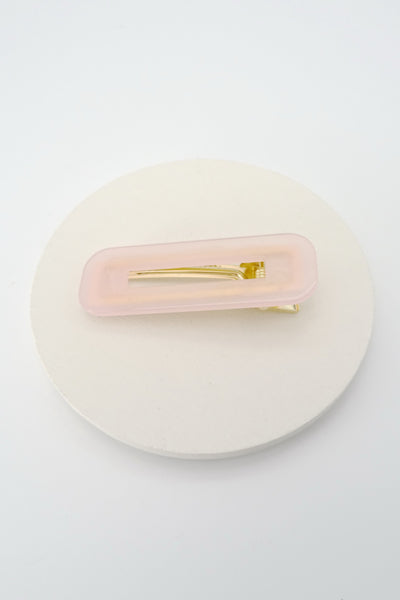 RECTANGLE LUCITE ACRYLIC HAIR CLIPS | 40H005