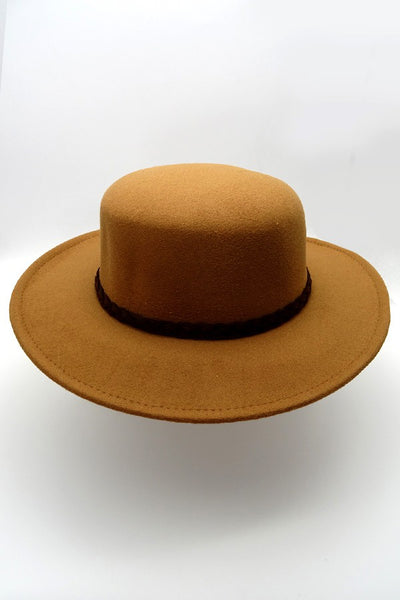 ROUND CROWN FEDORA HAT | 40HW307