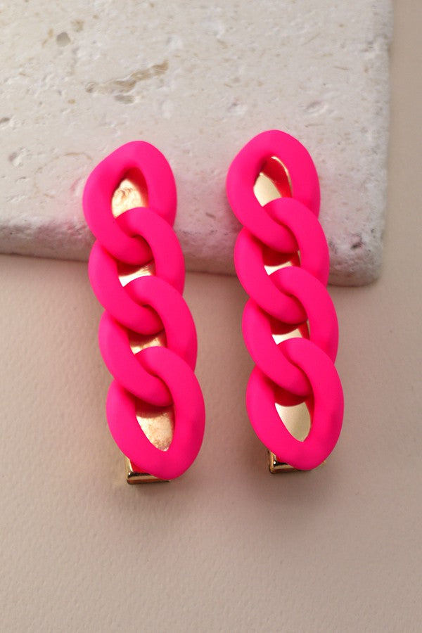 SOFT RUBBER LARGE 2PK HAIR CLIP | 40H360