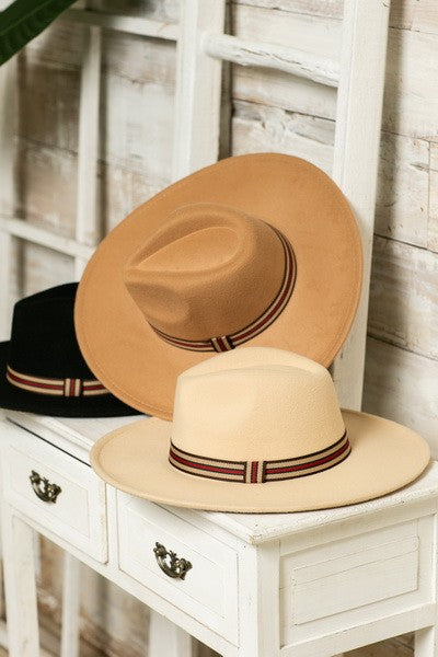 FEDORA HAT WITH DESIGNER INSPIRED TRIM | 40HW316